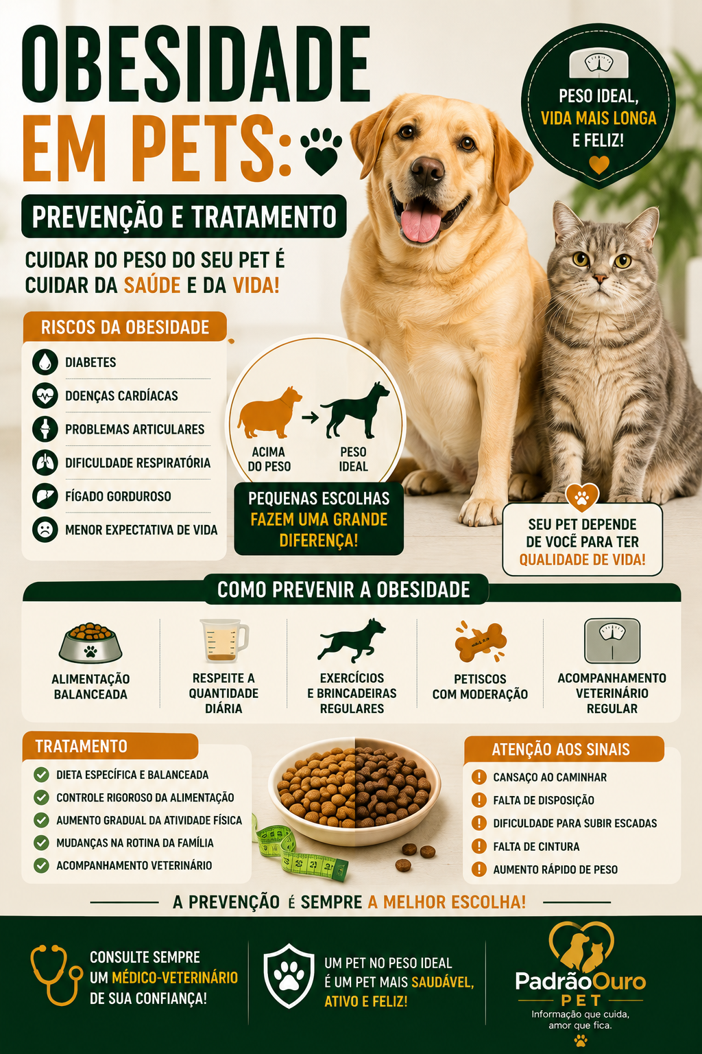 aiba como prevenir e tratar a obesidade em cães e gatos, conheça os riscos do excesso de peso e descubra como melhorar a qualidade de vida do seu pet.
